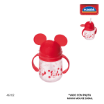 VASO CON PAJITA MINNI MOUSE PLASUTIL 17438 (260ML)