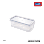 TAPPER RECTANGULAR HERMETICO PLASUTIL 9933 (880ML)