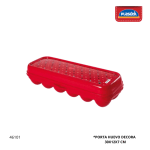 PORTA HUEVO DECORA PLASUTIL 9610 (12UN)