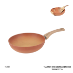 SARTEN WOK 28CM AMERCOOK TERRACOTTA