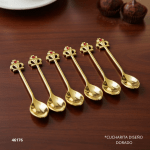 CUCHARITA DISEÑO DORADO/PLATA DS07