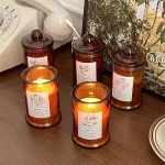 VELAS AROMATICAS EN FRASCO MARRON (JS12-198) - Imagen 2