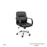 SILLA P/OFICINA ESTRELLA CUERINA (PCA0666S)