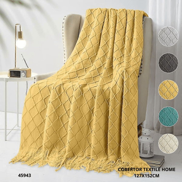 COBERTOR TEXTILE HOME 127X152CM (006)