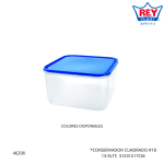 CONSERVADOR CUADRADO #18 13.9LTS REY PLAST (RPX040000)