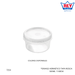 ENVASE HERMETICO TAPA ROSCA 500ML REY PLAST