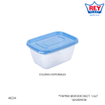 TAPPER BIOFOOD RECT. 1.6LT REY PLAST (TPX067500)