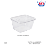 TAPPER BIOFOOD RECT. 3.2LT REY PLAST (TPX068500)