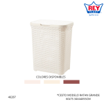 CESTO MODELO RATAN GRANDE 60LTS REY PLAST (CTX250000)