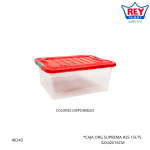 CAJA ORGANIZADORA SUPREMA #25 15LTS REY PLAST (CJX059000)