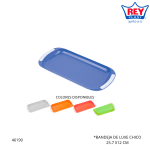BANDEJA DE LUXE CHICO 25.7CM REY PLAST (BJX003700)