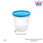 BALDE COMERCIAL 2GAL 8.9LTS REY PLAST (BLX03400)