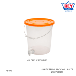 BALDE PREMIUM C/CANILLA 8LTS REY PLAST (BLX503500)