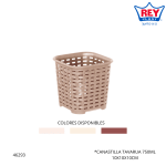 CANASTILLA TAVARUA 750ML REY PLAST (CNX404000)