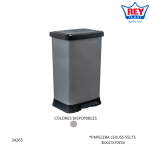 PAPELERA LEXUSS 55LTS REY PLAST (PPX800000)