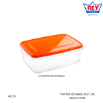 TAPPER REYWARE RECT. #6 REY PLAST (TPX006000)