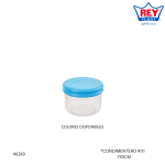 CONDIMENTERO #1 REY PLAST (CDX014000)