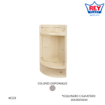 ESQUINERO C/GAVETERO REY PLAST