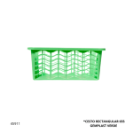 CESTO RECTANGULAR 655 GEMPLAST VERDE