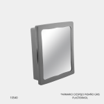 ARMARIO C/ESPEJO P/BAÑO GRIS PLASTIBRASIL 736 736