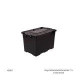 CAJA ORGANIZADORA NEGRA 77 L 9364