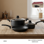JUEGO CACEROLA SAMURAI AMERCOOK (3 PCS)