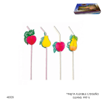 PAJITA FLEXIBLE C/DISEÑO GUANG  PRT-5