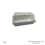 BLISTER P/DULCE RECT. 12X6 BASE BLANCA (ZK-1182)