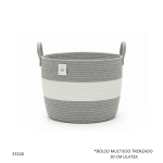 BOLSO MULTIUSO TRENZADO 30CM LILATEX