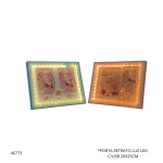 PORTA RETRATO LUZ LED C/USB 20X25CM F-13359 (F-13360)