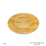PLATO TIPO BAMBU 25CM RED HOME (F-12924)