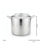 CACEROLA INOX 28CM 555