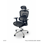 SILLA P/OFICINA GRIS -NEGRO (ZR-25W1292)