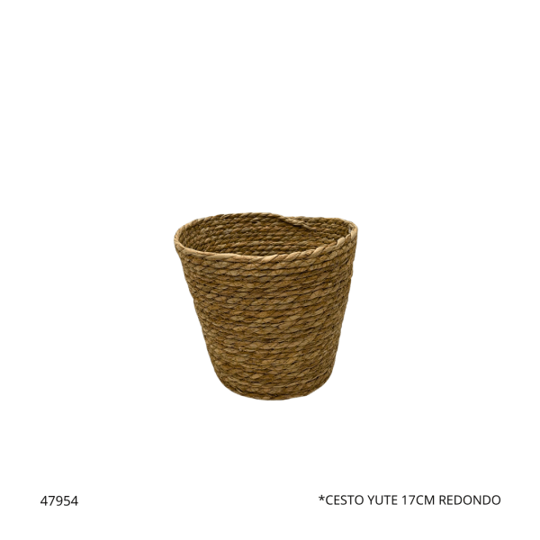 CESTO YUTE 17CM REDONDO