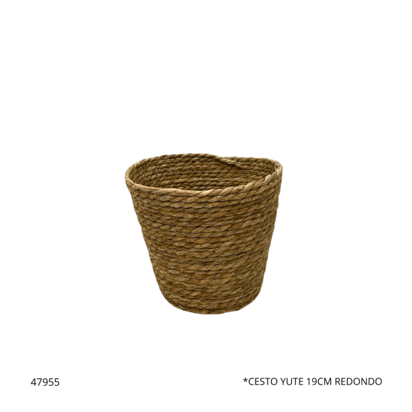 CESTO YUTE 19CM REDONDO