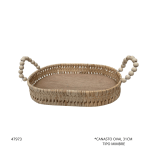 CANASTO OVAL 31CM TIPO MIMBRE