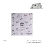 LAMINA ANTIGRASA TASY C/DISEÑO 32X32CM 100UND