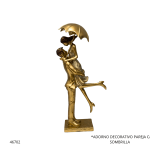 ADORNO DECORATIVO PAREJA C/ SOMBRILLA (AB004)