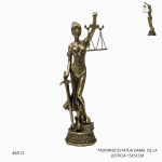 ADORNO ESTATUA DAMA  DE LA JUSTICIA (AB024)