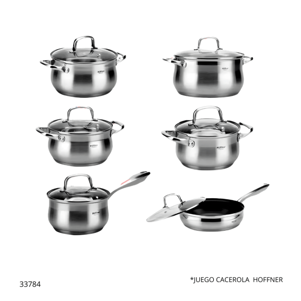JUEGO CACEROLA HOFFNER HF-9911 (12PCS)