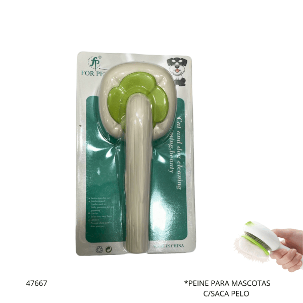 PEINE PARA MASCOTAS C/SACA PELO (FP63178-049)