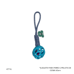 JUGUETE PARA PERRO C/PELOTA DE GOMA (FP63178-177)