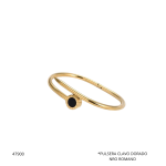 PULSERA CLAVO DORADO NRO ROMANO (4230A-5)