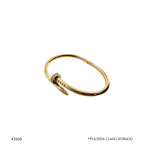 PULSERA CLAVO DORADO (4230A-6)