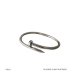 PULSERA CLAVO PLATEADO (4230A-7)