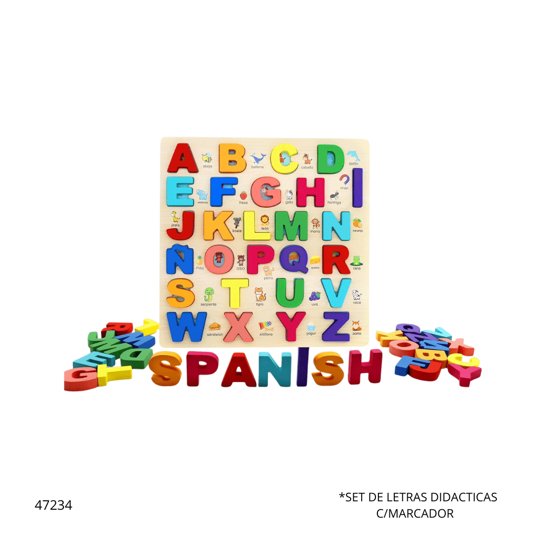 6920256810793 SET DE LETRAS DIDACTICAS C/MARCADOR XHBM-79 - Imagen 1