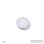 BLONDA D/PAPEL 9CM BLANCO PAPER DOYLEYS (40UND)