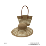JUEGO BOLSO C/SOMBRERO RUSTICO (H-6)