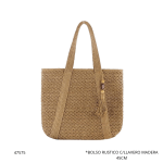 BOLSO RUSTICO C/LLAVERO MADERA 45CM (H-14)