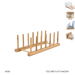 ESCURRE PLATO MADERA E-BJ-3012